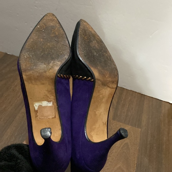 Sacha London Suede  Pointed Toe Heel Pumps Size 10 - Picture 10 of 16